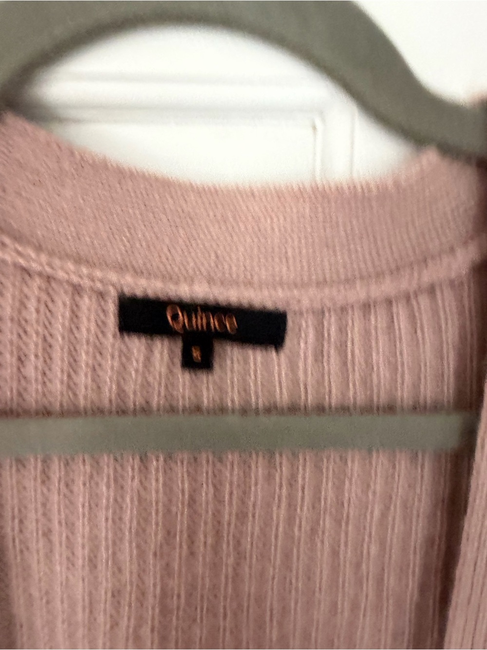 Quince Mauve Button-Front Ribbed Cardigan - Picture 2 of 2
